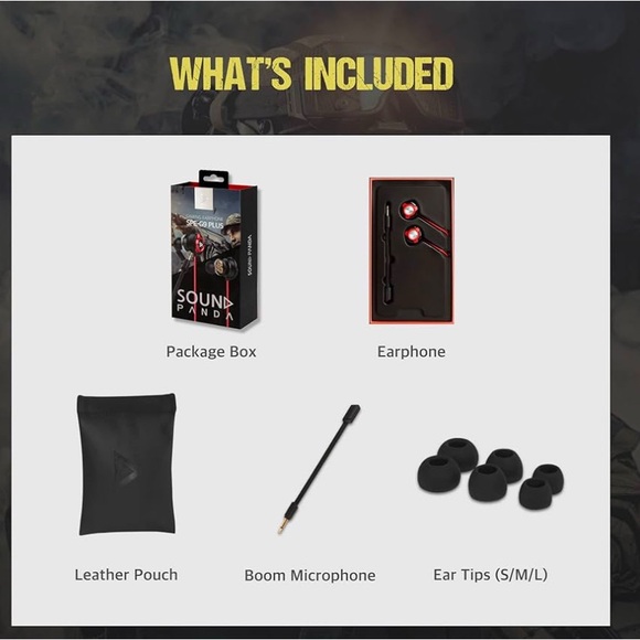 SPE-G9 Plus+ Gaming Earbuds Triple Driver 3.5mm with Dual Microphone - Picture 3 of 3